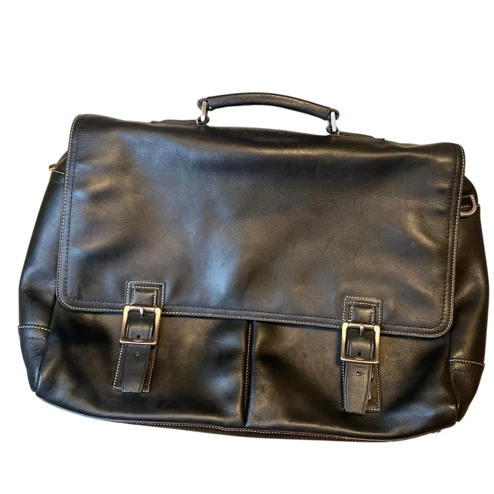 Coach Black Leather Messenger Bag Professional Design